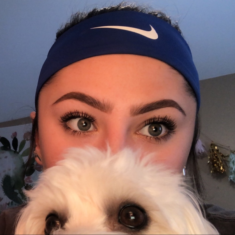 Blue nike headband